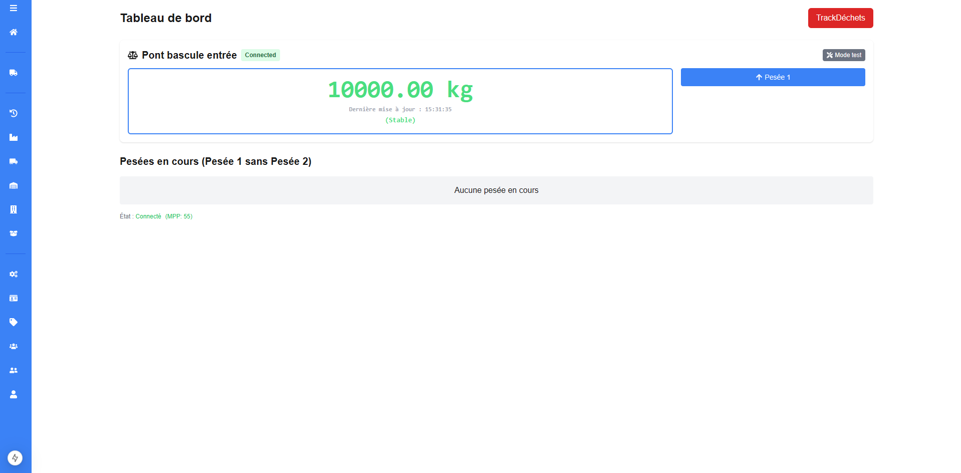 Interface de supervision et gestion des flux